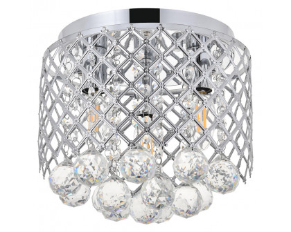 Elegant Tully 4-Light Flush Mount - Chrome, L 10" (LD5010F10C)