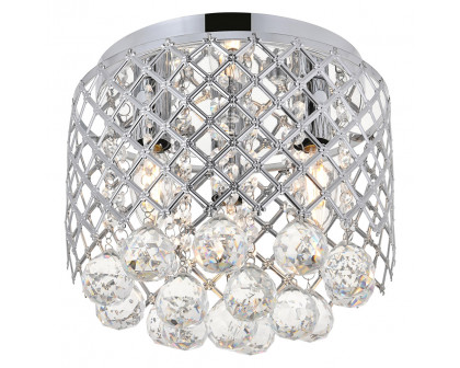 Elegant Tully 4-Light Flush Mount - Chrome, L 10" (LD5010F10C)