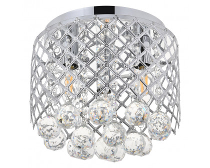 Elegant Tully 4-Light Flush Mount - Chrome, L 10" (LD5010F10C)