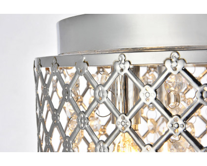 Elegant Tully 4-Light Flush Mount - Chrome, L 13.5" (LD5010F13C)