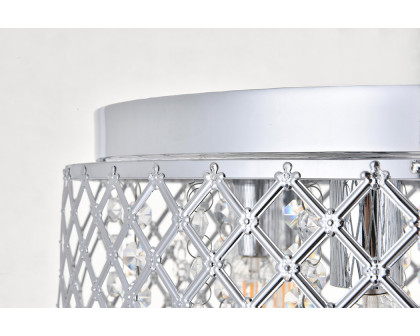 Elegant Tully 4-Light Flush Mount - Chrome, L 18" (LD5010F18C)