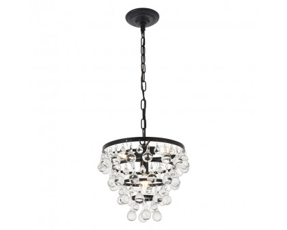 Elegant Kora 5-Light Pendant - Black, L 13" (LD5016D13BK)