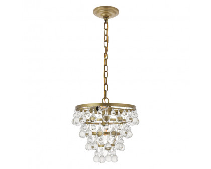 Elegant Kora 5-Light Pendant - Brass, L 13" (LD5016D13BR)