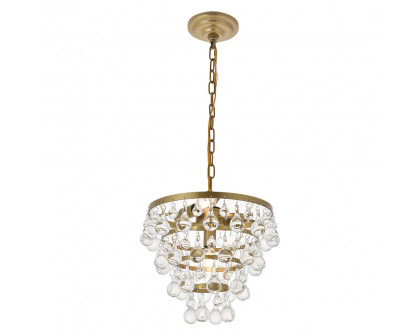 Elegant Kora 5-Light Pendant - Brass, L 13" (LD5016D13BR)