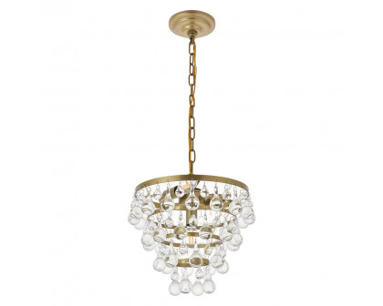 Elegant Kora 5-Light Pendant - Brass, L 13" (LD5016D13BR)