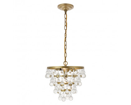 Elegant Kora 5-Light Pendant - Brass, L 13" (LD5016D13BR)