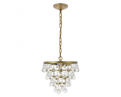 Elegant Kora 5-Light Pendant - Brass, L 13" (LD5016D13BR)