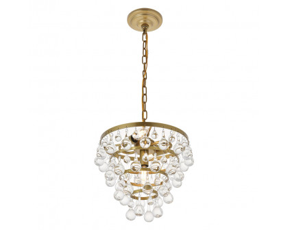 Elegant Kora 5-Light Pendant - Brass, L 13" (LD5016D13BR)