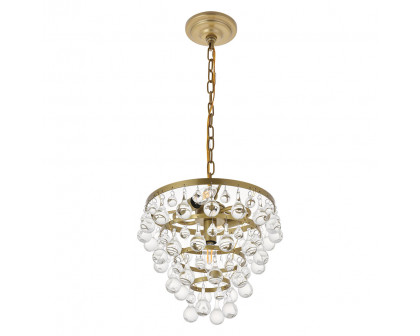 Elegant Kora 5-Light Pendant - Brass, L 13" (LD5016D13BR)