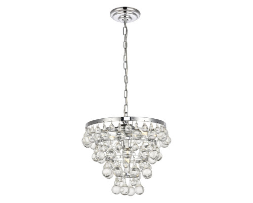 Elegant Kora 5-Light Pendant - Chrome, L 13" (LD5016D13C)