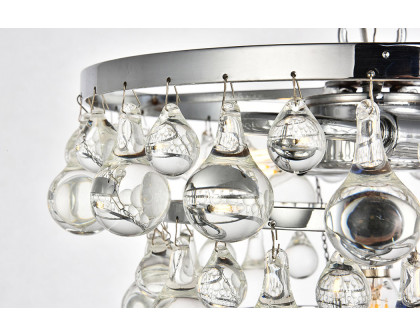 Elegant Kora 5-Light Pendant - Chrome, L 13" (LD5016D13C)