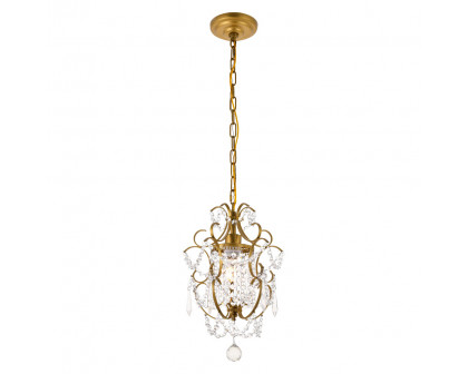 Elegant Kirin 1-Light Pendant - Brass (LD5017D11BR)