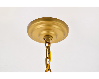 Elegant Kirin 1-Light Pendant - Brass (LD5017D11BR)