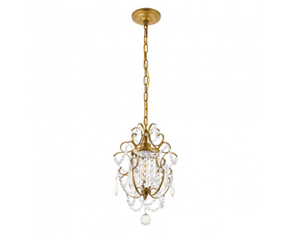 Elegant Kirin 1-Light Pendant - Brass (LD5017D11BR)