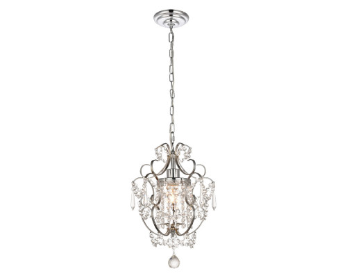 Elegant Kirin 1-Light Pendant - Chrome (LD5017D11C)