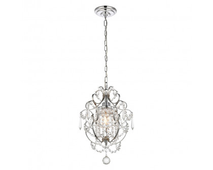 Elegant Kirin 1-Light Pendant - Chrome (LD5017D11C)