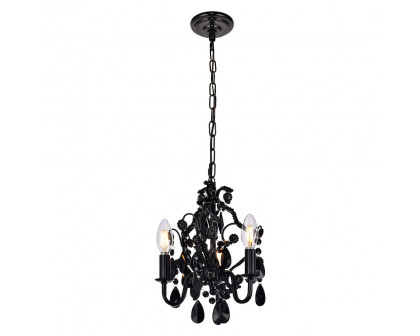 Elegant Karter 3-Light Pendant - Black (LD5019D9BK)