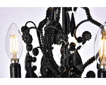 Elegant Karter 3-Light Pendant - Black (LD5019D9BK)