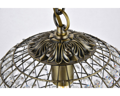 Elegant Pendant Light - Antique Bronze, L 12" (LD5025)