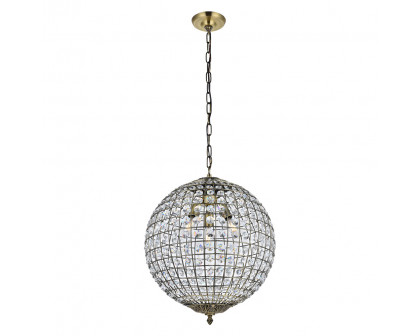 Elegant Pendant Light - Antique Bronze, L 16" (LD5026)