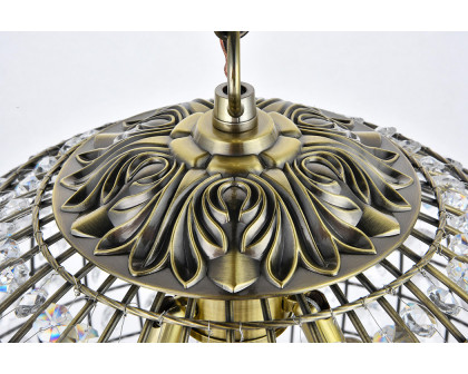 Elegant Pendant Light - Antique Bronze, L 16" (LD5026)