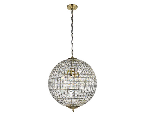 Elegant Pendant Light - Antique Bronze, L 20" (LD5027)