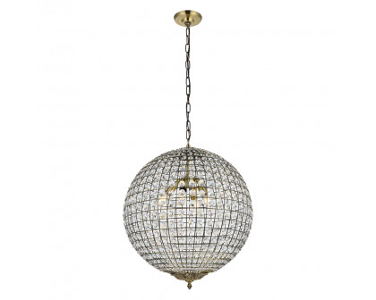 Elegant Pendant Light - Antique Bronze, L 20" (LD5027)