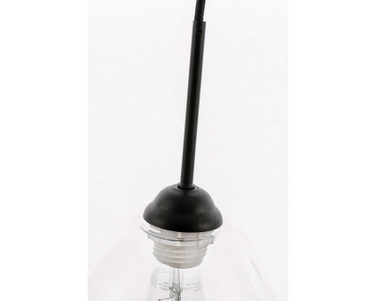 Elegant Pendant Light - Black, L 8" (LD5031D8BK)