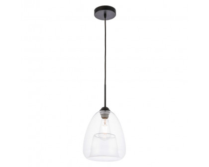 Elegant Pendant Light - Black, L 8" (LD5031D8BK)