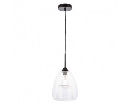 Elegant Pendant Light - Black, L 8" (LD5031D8BK)