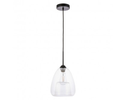 Elegant Pendant Light - Black, L 8" (LD5031D8BK)