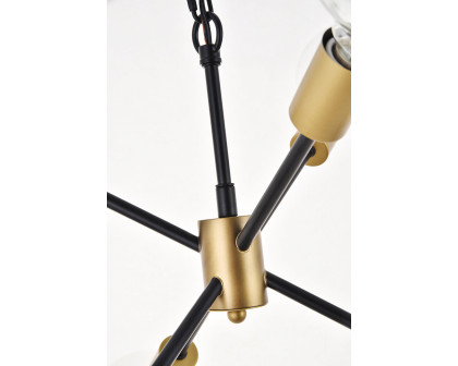 Elegant Pendant Light - Brass/Black (LD5033D16BRB)