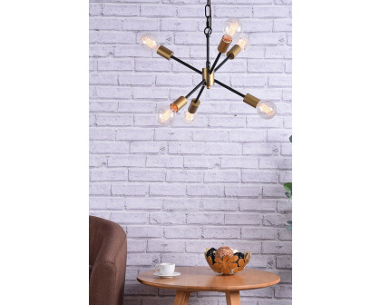 Elegant Pendant Light - Brass/Black (LD5033D16BRB)