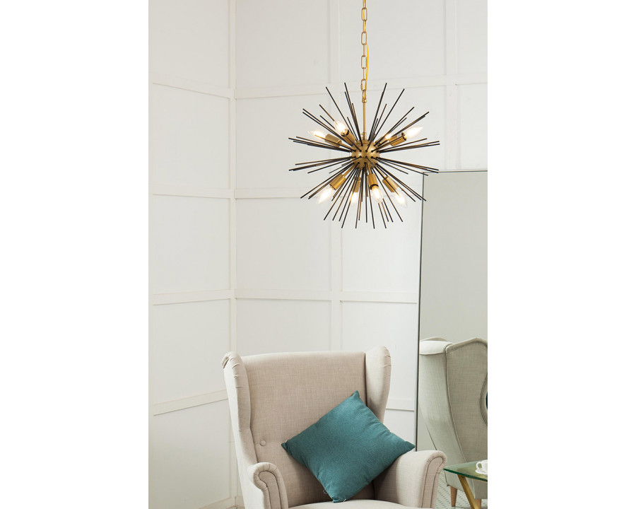 Elegant Pendant Light - Black, L 20" (LD5035D20BK)