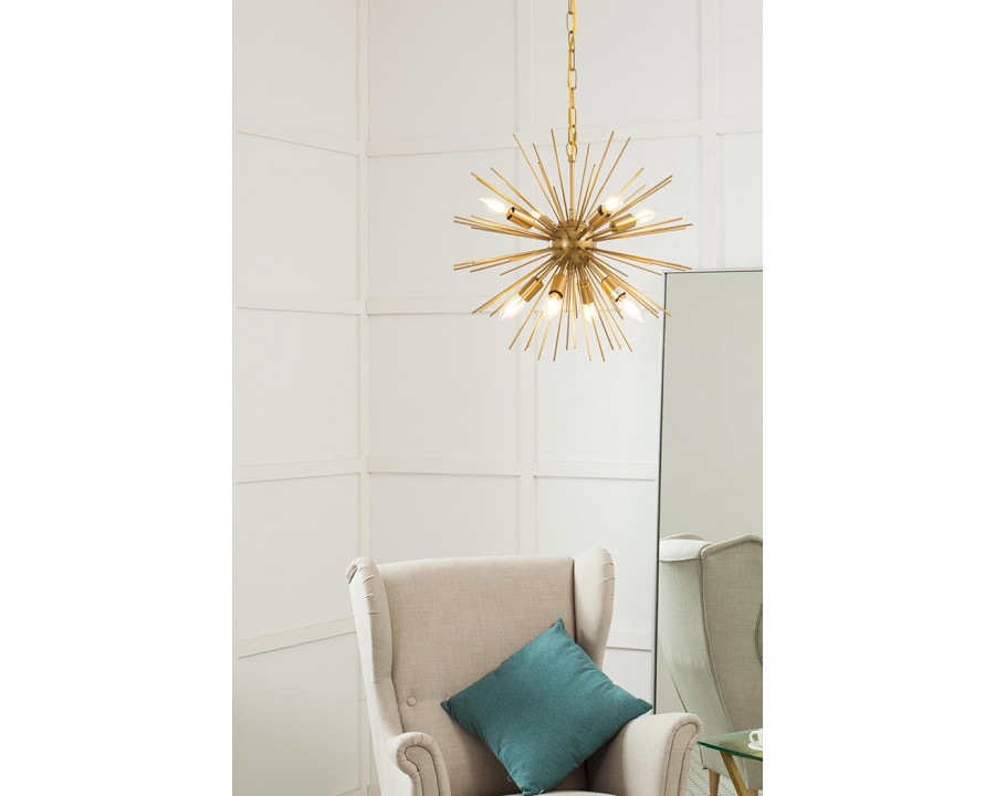 Elegant Pendant Light - Brass, L 20" (LD5036D20BR)