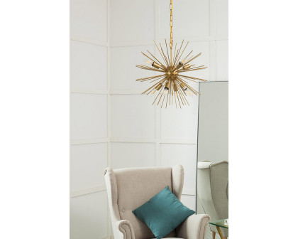 Elegant Pendant Light - Brass, L 20" (LD5036D20BR)