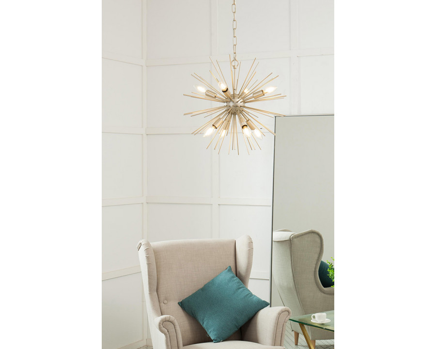 Elegant Pendant Light - Champagne, L 20" (LD5037D20CG)