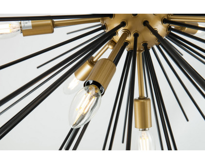 Elegant Pendant Light - Black, L 30" (LD5038D30BK)