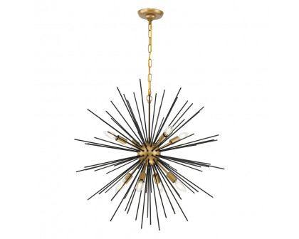 Elegant Pendant Light - Black, L 30" (LD5038D30BK)