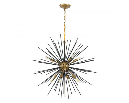 Elegant Pendant Light - Black, L 30" (LD5038D30BK)