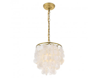 Elegant Selene 1 Light Pendant - Brass, L 10" (LD5050D10BR)