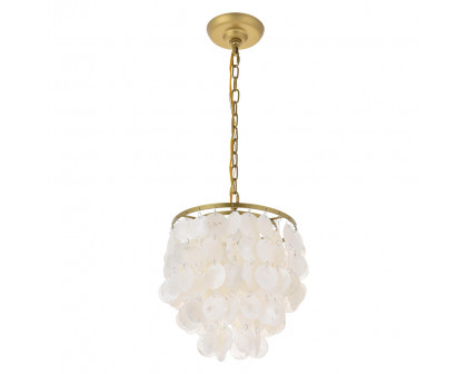 Elegant Selene 1 Light Pendant - Brass, L 10" (LD5050D10BR)