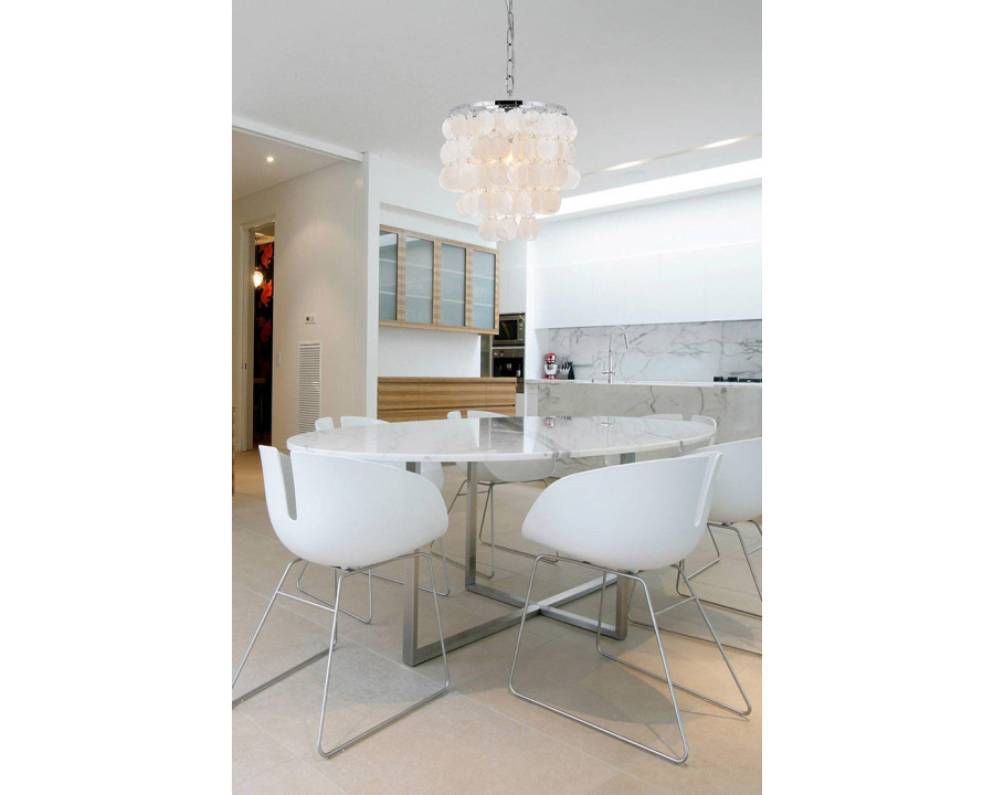 Elegant Selene 1 Light Pendant - Chrome, L 10" (LD5050D10C)