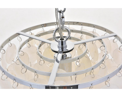 Elegant Selene 1 Light Pendant - Chrome, L 10" (LD5050D10C)