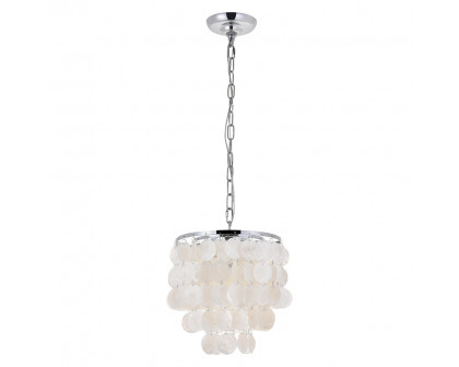 Elegant Selene 1 Light Pendant - Chrome, L 10" (LD5050D10C)