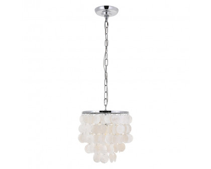 Elegant Selene 1 Light Pendant - Chrome, L 10" (LD5050D10C)