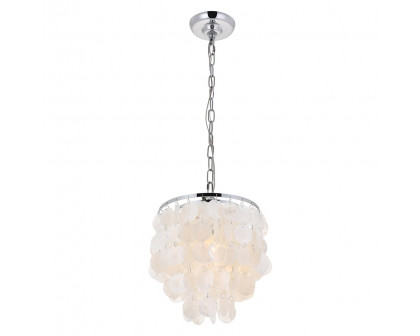 Elegant Selene 1 Light Pendant - Chrome, L 10" (LD5050D10C)