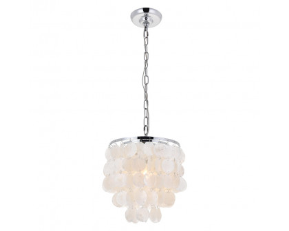 Elegant Selene 1 Light Pendant - Chrome, L 10" (LD5050D10C)