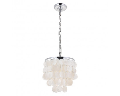 Elegant Selene 1 Light Pendant - Chrome, L 10" (LD5050D10C)