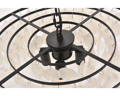 Elegant Selene 1 Light Pendant - Black, L 20" (LD5050D20BK)